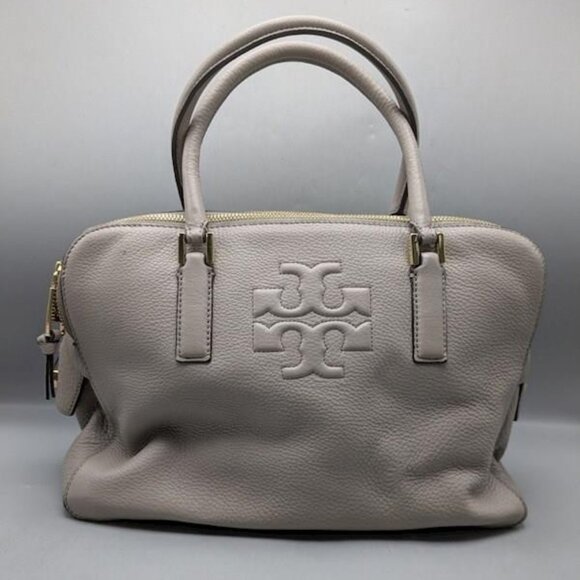 Tory Burch Thea Triple Zip Satchel Dust Storm - Picture 1 of 5